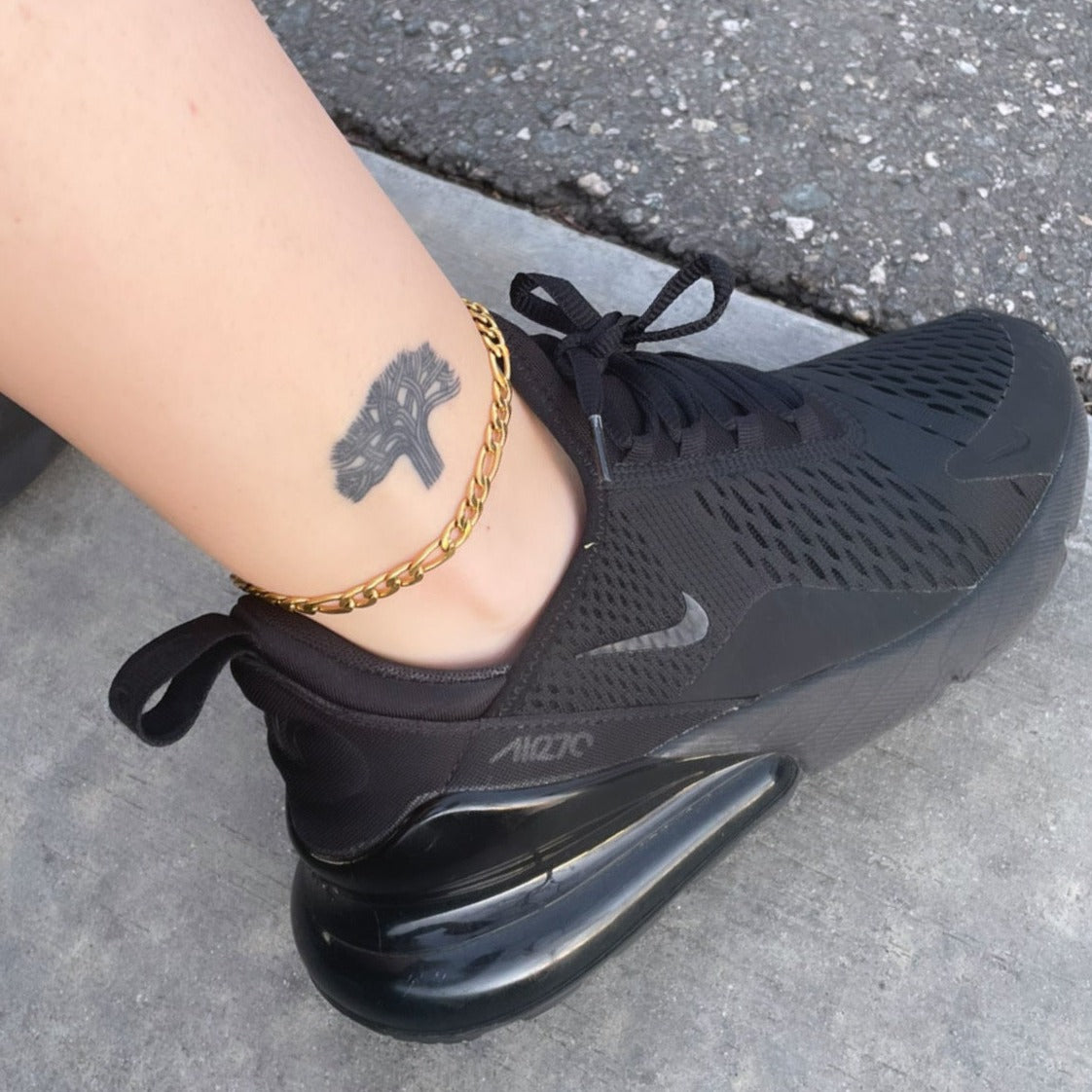 gold anklets. gold plate anklet.