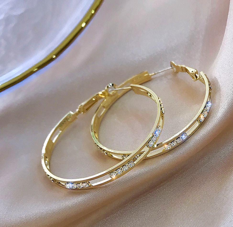 Crystal Hoops