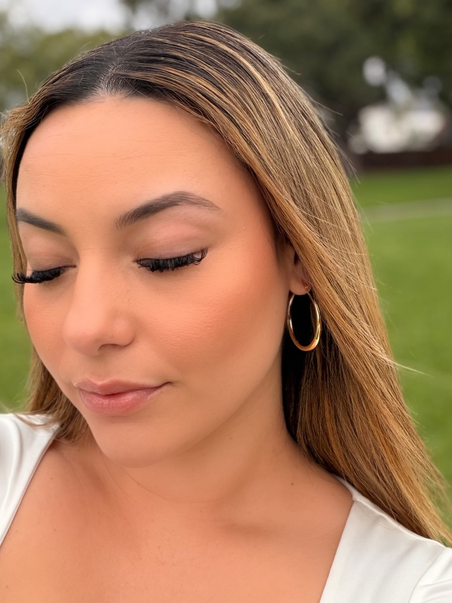 Simple Huggie Hoops