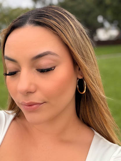 Simple Huggie Hoops