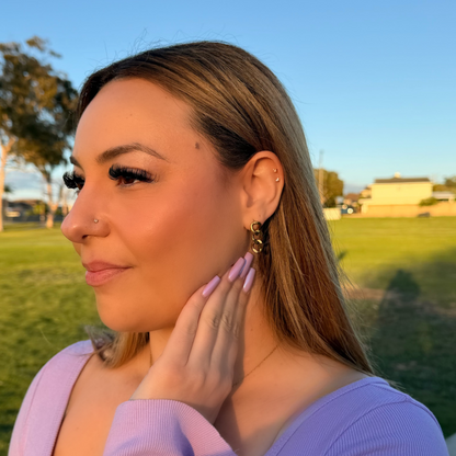 Cuban Link Chain Earrings