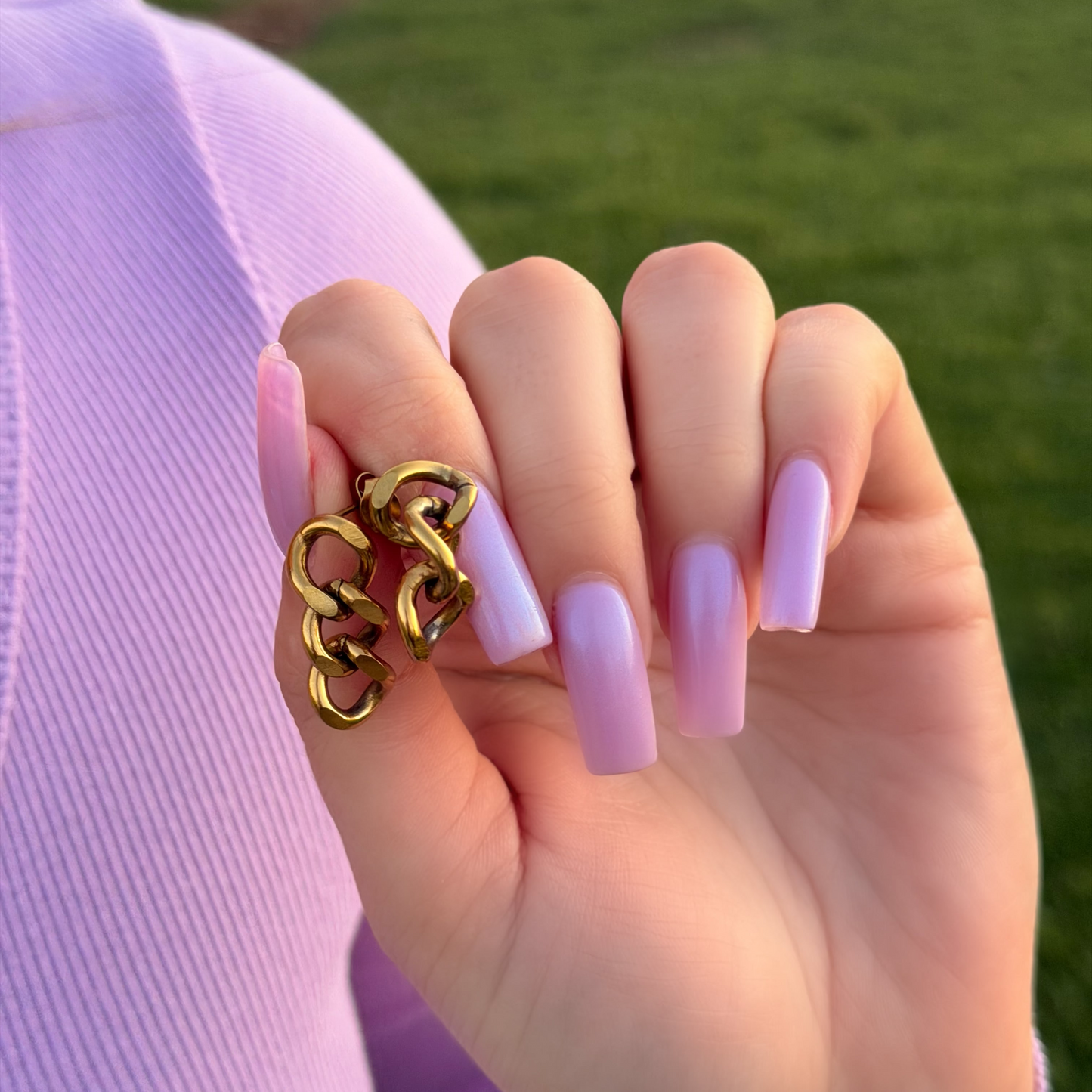 Cuban Link Chain Earrings