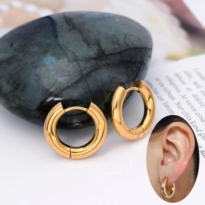 Mini Chunky Huggie Hoops