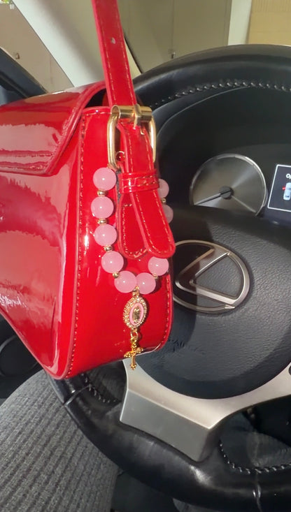 Steering Wheel/Purse/Key Chain Rosary Charm