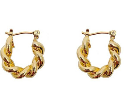 Twisted Mini Hoops