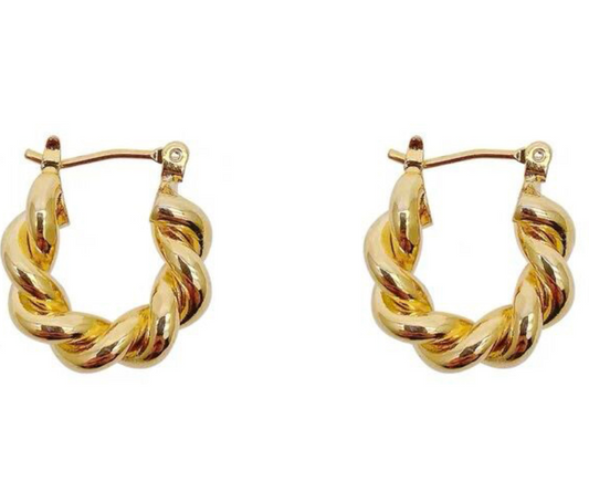Twisted Mini Hoops