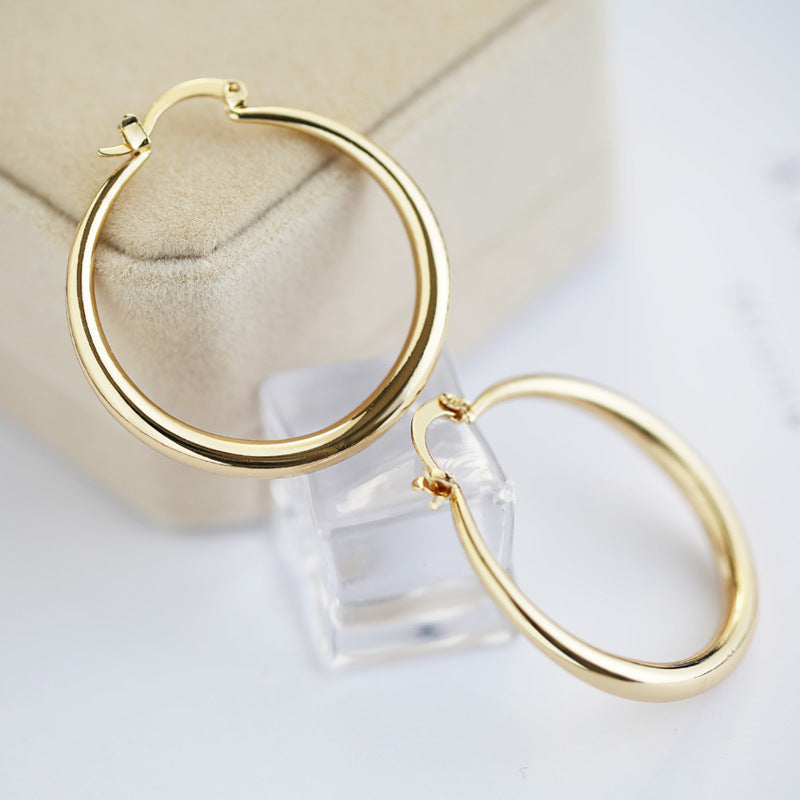 Simple Huggie Hoops