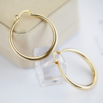 Simple Huggie Hoops