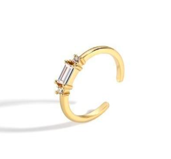 Adjustable Rings for Women, 14K Simple Gold Rings, Open Water Resistant Jewelry, Quality, and Long-Lasting, Dainty Ring, Cute Gold Rings Set for Teen Girls.