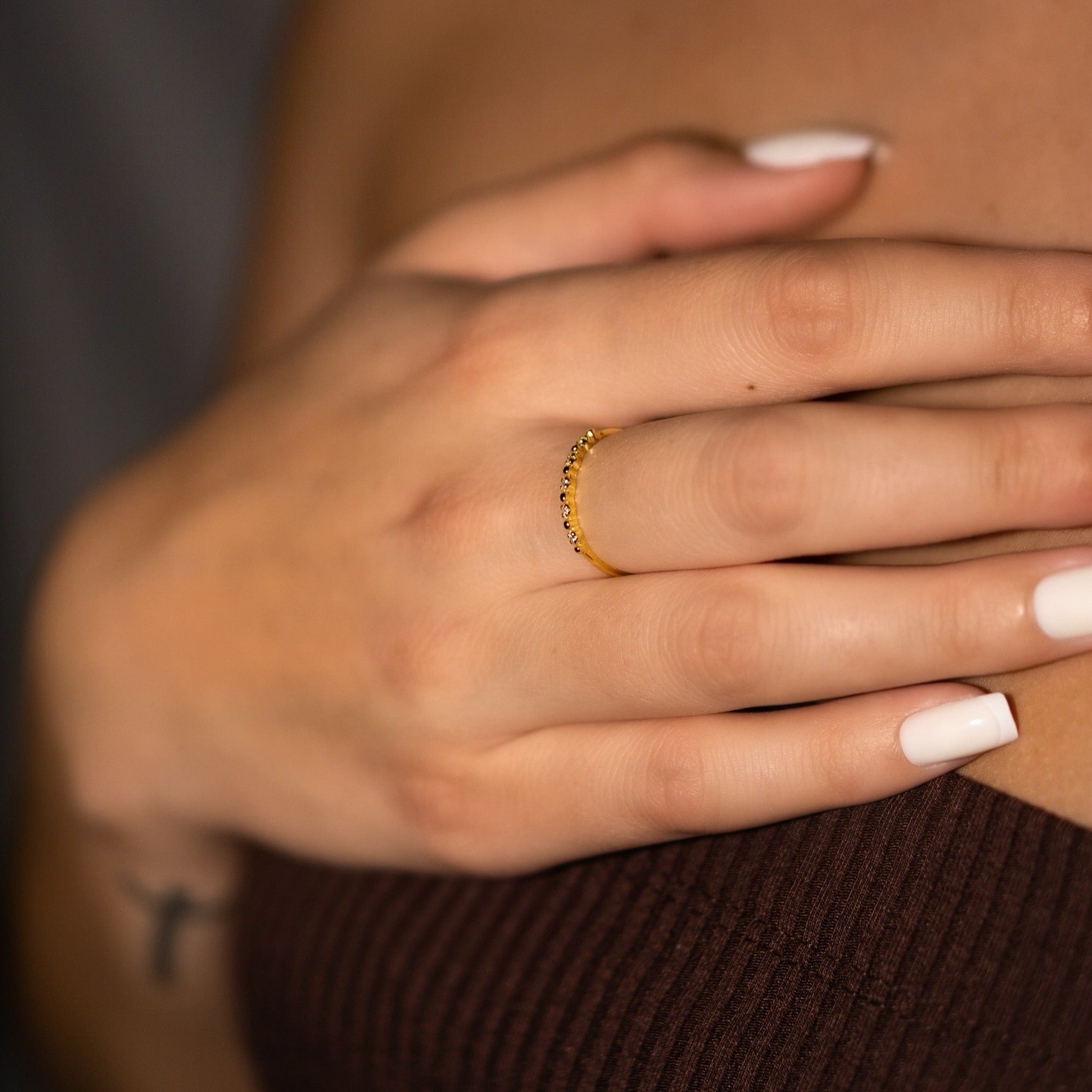 Adjustable Rings for Women, Cubic Zirconia Rings, Rhinestone Rings, 18K Simple Gold Rings, Open Water Resistant Jewelry, Quality, and Long-Lasting, Dainty Ring, Cute Gold Rings Set for Teen Girls.